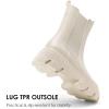 image:imageDREAM PAIRS Womens Platform Chelsea Boots Lug Sole Combat Mid Calf Slip On Chunky Ankle BootiesBeigeWhitePu