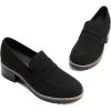 image:imageDREAM PAIRS Womens Platform Chunky Heeled Loafers Womens Business Casual ShoesBlack
