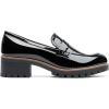 image:imageDREAM PAIRS Womens Platform Chunky Heeled Loafers Womens Business Casual ShoesBlack Pat