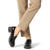 image:imageDREAM PAIRS Womens Platform Chunky Heeled Loafers Womens Business Casual ShoesBlack Pat