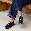 image:imageDREAM PAIRS Womens Platform Chunky Heeled Loafers Womens Business Casual ShoesNavy