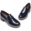 image:imageDREAM PAIRS Womens Platform Chunky Heeled Loafers Womens Business Casual ShoesNavy