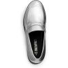 image:imageDREAM PAIRS Womens Platform Chunky Heeled Loafers Womens Business Casual ShoesSilver Pu