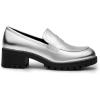 image:imageDREAM PAIRS Womens Platform Chunky Heeled Loafers Womens Business Casual ShoesSilver Pu
