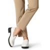 image:imageDREAM PAIRS Womens Platform Chunky Heeled Loafers Womens Business Casual ShoesWhite Pu