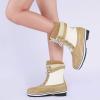 image:imageDREAM PAIRS Womens Snow Winter Boots Mid Calf Waterproof Duck Warm Outdoor Winter Boots ShoesBeigeWhite