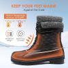 image:imageDREAM PAIRS Womens Snow Winter Boots Mid Calf Waterproof Duck Warm Outdoor Winter Boots ShoesBlack