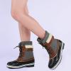 image:imageDREAM PAIRS Womens Snow Winter Boots Mid Calf Waterproof Duck Warm Outdoor Winter Boots ShoesBlackGrey