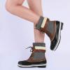 image:imageDREAM PAIRS Womens Snow Winter Boots Mid Calf Waterproof Duck Warm Outdoor Winter Boots ShoesBlackGrey