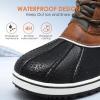 image:imageDREAM PAIRS Womens Snow Winter Boots Mid Calf Waterproof Duck Warm Outdoor Winter Boots ShoesBlackGrey