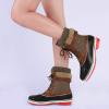 image:imageDREAM PAIRS Womens Snow Winter Boots Mid Calf Waterproof Duck Warm Outdoor Winter Boots ShoesBrown