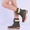 image:imageDREAM PAIRS Womens Snow Winter Boots Mid Calf Waterproof Duck Warm Outdoor Winter Boots ShoesTanKhaki