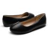 image:imageDREAM PAIRS Womens SoleSimple Wide Width Flats Ballerina Walking Flats Comfortable Slip on ShoesBlack