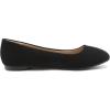 image:imageDREAM PAIRS Womens SoleSimple Wide Width Flats Ballerina Walking Flats Comfortable Slip on ShoesBlackNubuck