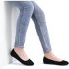 image:imageDREAM PAIRS Womens SoleSimple Wide Width Flats Ballerina Walking Flats Comfortable Slip on ShoesBlackNubuck