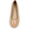 image:imageDREAM PAIRS Womens SoleSimple Wide Width Flats Ballerina Walking Flats Comfortable Slip on ShoesNudepat1