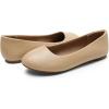 image:imageDREAM PAIRS Womens SoleSimple Wide Width Flats Ballerina Walking Flats Comfortable Slip on ShoesNudepu1
