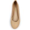 image:imageDREAM PAIRS Womens SoleSimple Wide Width Flats Ballerina Walking Flats Comfortable Slip on ShoesNudepu1