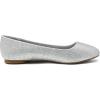 image:imageDREAM PAIRS Womens SoleSimple Wide Width Flats Ballerina Walking Flats Comfortable Slip on ShoesSilverGlitter