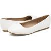 image:imageDREAM PAIRS Womens SoleSimple Wide Width Flats Ballerina Walking Flats Comfortable Slip on ShoesWhitePu