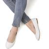 image:imageDREAM PAIRS Womens SoleSimple Wide Width Flats Ballerina Walking Flats Comfortable Slip on ShoesWhitePu