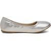 image:imageDREAM PAIRS Womens Solefina Solid Plain Walking Classic Ballet Flats ShoesSilverPu