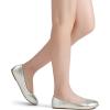 image:imageDREAM PAIRS Womens Solefina Solid Plain Walking Classic Ballet Flats ShoesSilverPu