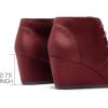 image:imageDREAM PAIRS Womens Wedge Boots Casual Fashion Lace Up Low Heel Ankle Booties ShoesBurgundy