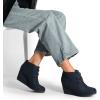image:imageDREAM PAIRS Womens Wedge Boots Casual Fashion Lace Up Low Heel Ankle Booties ShoesNavy