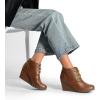 image:imageDREAM PAIRS Womens Wedge Boots Casual Fashion Lace Up Low Heel Ankle Booties ShoesTanPu