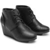 image:imageDREAM PAIRS Womens Wedge Boots Casual Fashion Lace Up Low Heel Ankle Booties ShoesTomsonblack Pu