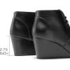 image:imageDREAM PAIRS Womens Wedge Boots Casual Fashion Lace Up Low Heel Ankle Booties ShoesTomsonblack Pu