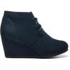 image:imageDREAM PAIRS Womens Wedge Boots Casual Fashion Lace Up Low Heel Ankle Booties ShoesTomsonnavy