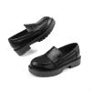 image:imageDream Pairs Girls Loafers Chunky Platform Penny Loafers School Uniform Slip On Dress ShoesBlack