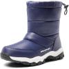 image:imageDREAM PAIRS Boys Girls Snow Boots Lightweight Slip Resistant Mid Calf Winter Shoes for LittleBig KidNavy