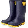 image:imageDREAM PAIRS Kids Rain Boots EasyOn Lightweight NonSlip Outsole for Boys amp Girls Outdoor Rainy Day PlayNavyYellow