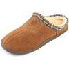 image:imageDREAM PAIRS Mens MUFFY01 Scuff Slip on Fuzzy Faux Wool Lining Warm Indoor Outdoor House Slippers Tan Size 10