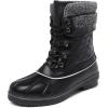 image:imageDREAM PAIRS Womens Snow Winter Boots Mid Calf Waterproof Duck Warm Outdoor Winter Boots ShoesBlack