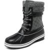 image:imageDREAM PAIRS Womens Snow Winter Boots Mid Calf Waterproof Duck Warm Outdoor Winter Boots ShoesGrey