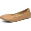 image:imageDREAM PAIRS Womens Solefina Solid Plain Walking Classic Ballet Flats ShoesNude