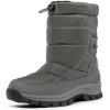image:imageDREAM PAIRS Womens Winter Snow Boots Waterproof Lightweight Warm Fashion Janara Mid Calf BootGrey