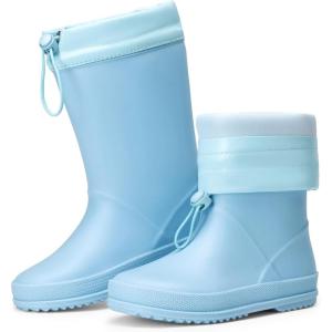 image:imageDREAM PAIRS Kids Rain Boots Boys Girls Lightweight Boots Waterproof Easyon Outdoor Playing Rain Boot UnisexChildSky Blue
