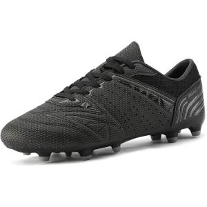 image:imageDREAM PAIRS Mens Sport Flexible Athletic Lace Up Light Weight Outdoor Cleats Football Soccer ShoesBlackDarkGrey