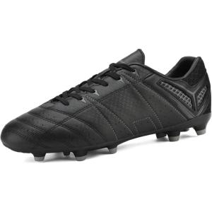 image:imageDREAM PAIRS Mens Sport Flexible Athletic Lace Up Light Weight Outdoor Cleats Football Soccer ShoesBlackGrey