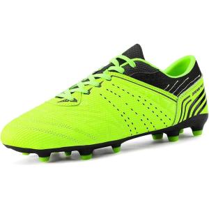 image:imageDREAM PAIRS Mens Sport Flexible Athletic Lace Up Light Weight Outdoor Cleats Football Soccer ShoesNeonGreenBlack