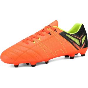 image:imageDREAM PAIRS Mens Sport Flexible Athletic Lace Up Light Weight Outdoor Cleats Football Soccer ShoesOrangeBlackLemonGreen
