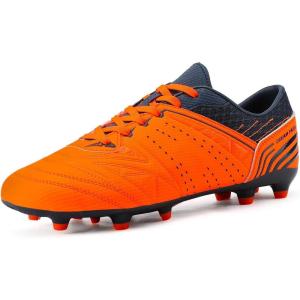 image:imageDREAM PAIRS Mens Sport Flexible Athletic Lace Up Light Weight Outdoor Cleats Football Soccer ShoesOrangeNavy
