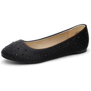 image:imageDREAM PAIRS Womens SoleShine Rhinestone Ballet Flats ShoesBlack