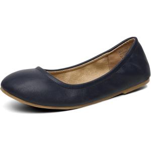 image:imageDREAM PAIRS Womens Solefina Solid Plain Walking Classic Ballet Flats ShoesNavy