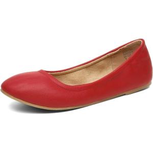 image:imageDREAM PAIRS Womens Solefina Solid Plain Walking Classic Ballet Flats ShoesRed